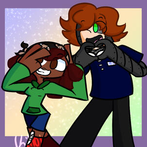 Posin (OCs Lake and Caleb)